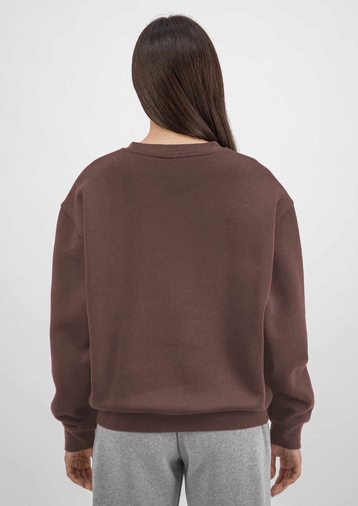 Everyday Womens Crew Sweatshirt - X2007W in Espresso - model