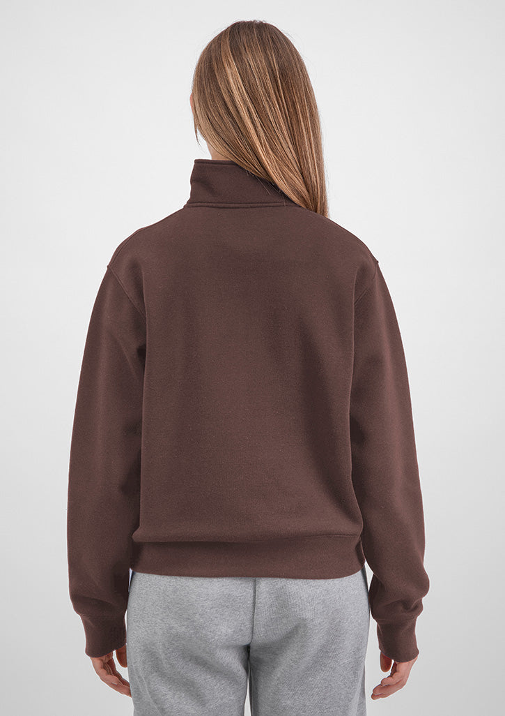 Everyday Womens 1/4 Zip - X2006W in Espresso - model