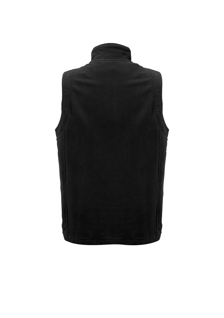 Biz Collection F233MN Plain Mens Vest in Black - back view