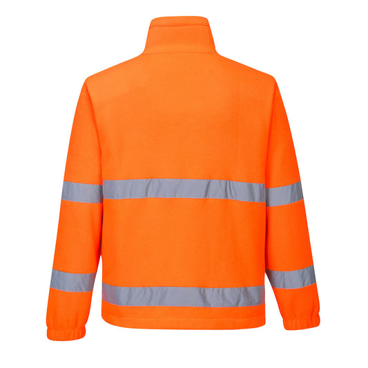 Portwest F250 Hi-Vis Essential Polar Fleece in Orange - back view