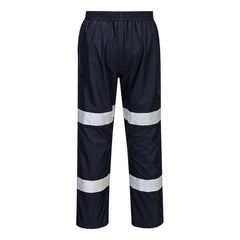 Portwest F443 Iona Enhanced Lightweight Packable Trousers in Dark Navy - back view