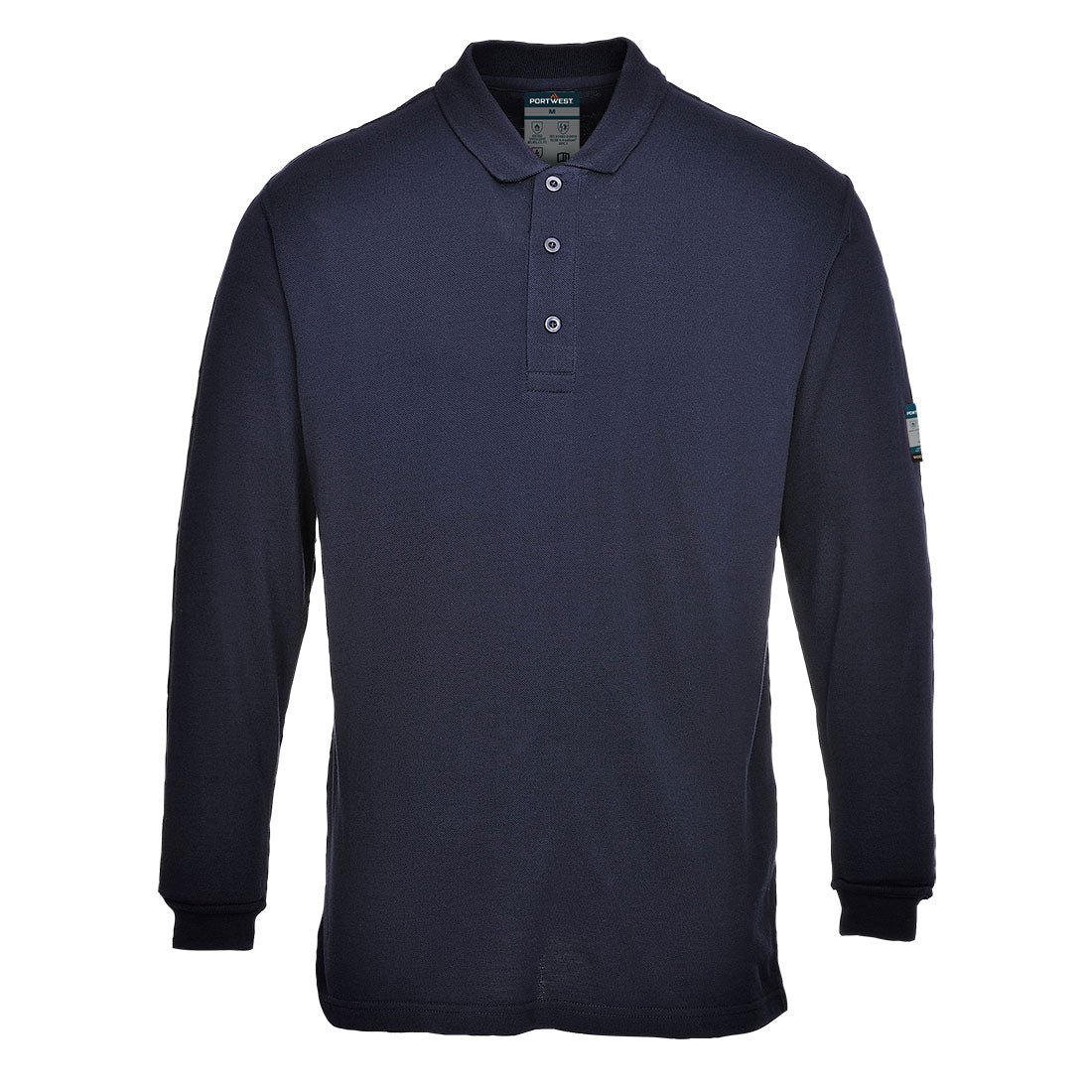 Modaflame Anti-Static FR Long Sleeve Polo Shirt - FR10 - Portwest