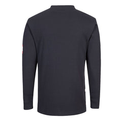 Portwest FR32 FR Anti-Static Henley in Navy - back view