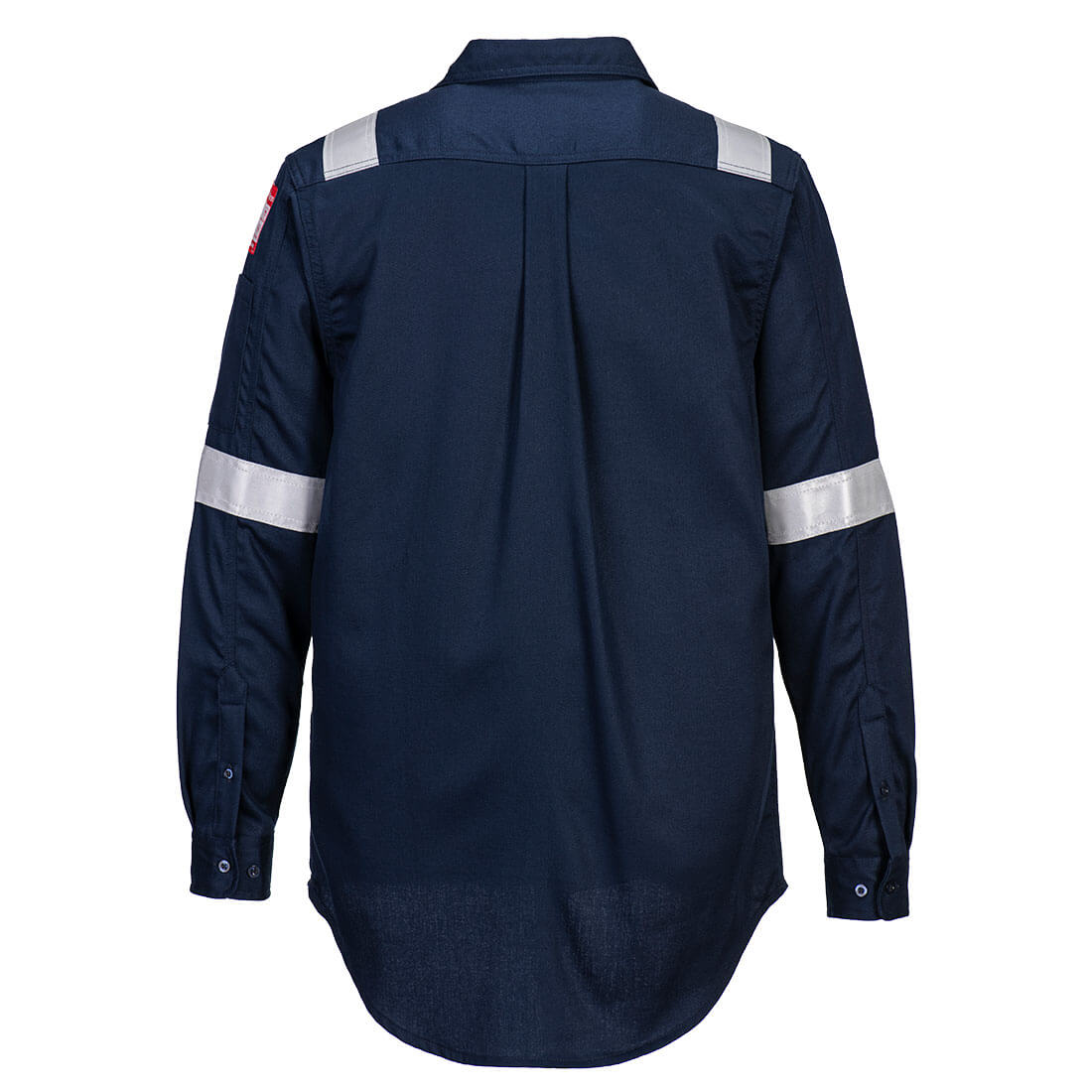 Bizflame Work Lightweight Anti-Static FR Shirt - FR720 - Portwest - Navy (rear)