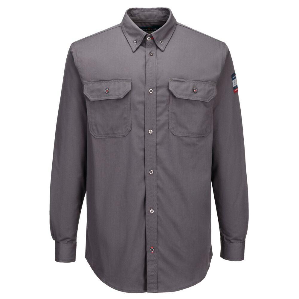 Bizflame 88/12 FR Work Shirt - FR89 - Portwest - Grey