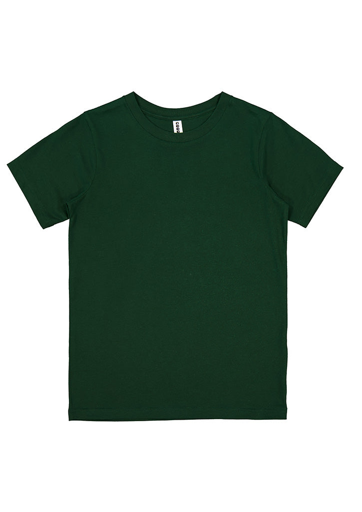 Basis Kids Short Sleeve Tee - X1001K in Forest