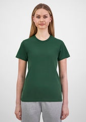 Basis Womens Short Sleeve Tee - X1001W in Forest - model