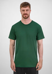 Basis Mens Short Sleeve Tee - X1001M in Forest - model
