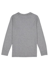 Basis Kids Long Sleeve Tee - X1002K in Grey Marle