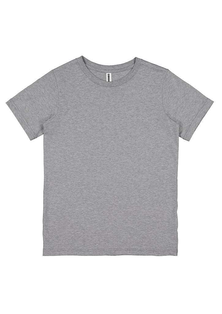 Basis Kids Short Sleeve Tee - X1001K in Grey Marle