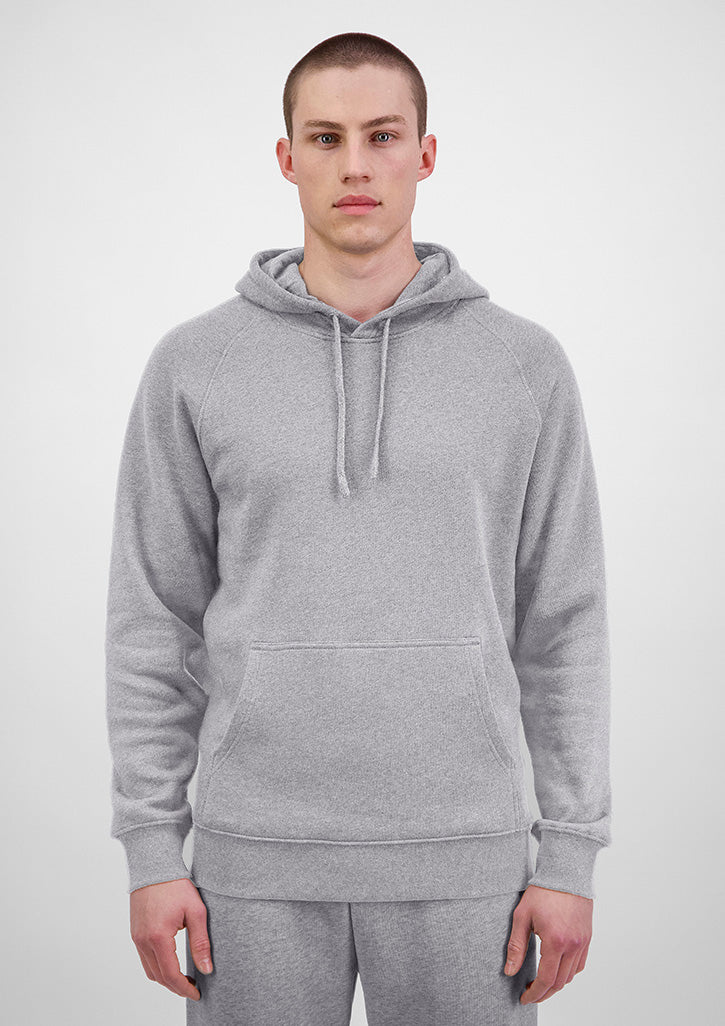 Basis Mens Hoodie - X1003M in Grey Marle - model