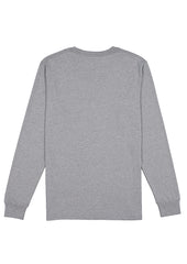 Basis Mens Long Sleeve Tee - X1002M in Grey Marle