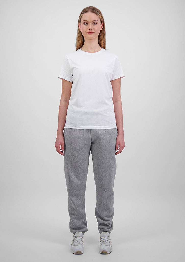 Basis Womens Track Pant - X1004W in Grey Marle - model