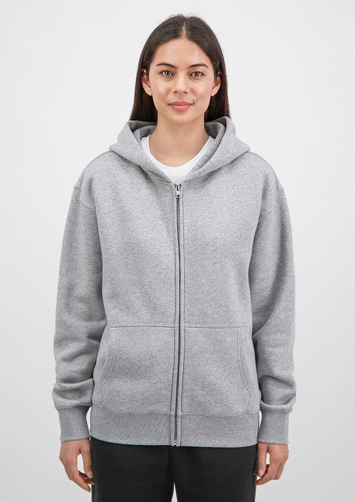 Everyday Womens Zip Hoodie - X2005W in Grey Marle - model