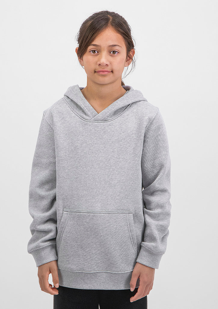 Basis Kids Hoodie - X1003K in Grey Marle - model