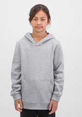 Basis Kids Hoodie - X1003K in Grey Marle - model