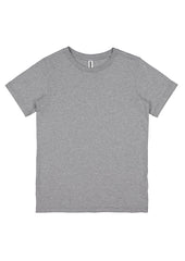 Basis Youth Short Sleeve Tee - X1001Y in Grey Marle