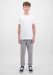 Basis Youth Track Pant - X1004Y in Grey Marle - model