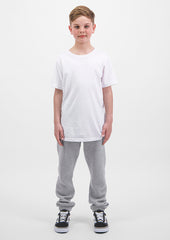 Basis Kids Track Pant - X1004K in Grey Marle - model