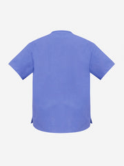 Inaura H10612 Classic Unisex Scrub Top in Mid Blue - back view