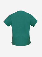 Inaura H10622 Classic Womens Scrub Top in Hunter Green - back view
