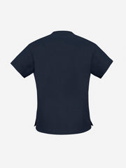Inaura H10622 Classic Womens Scrub Top in Navy - back view