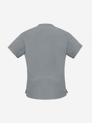 Inaura H10622 Classic Womens Scrub Top in Pewter - back view