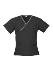 Womens Contrast Scrub Top - H10722 - biz-collection-1