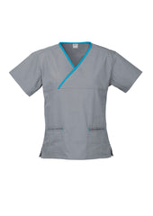 Womens Contrast Scrub Top - H10722 - biz-collection-2