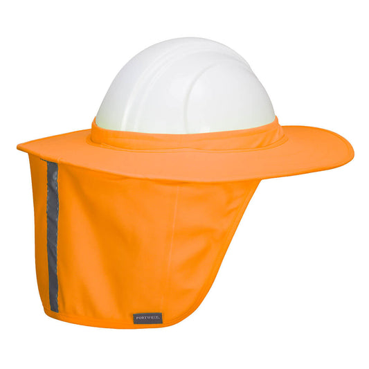 Hi-Vis Hard Hat Brim with Neck Shade - HA21 - Portwest-0