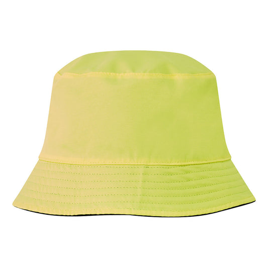 Portwest HA23 Reversible Bucket Hat in Black/Yellow - back view