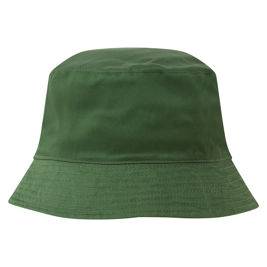 Portwest HA23 Reversible Bucket Hat in Khaki/Forest Green - back view