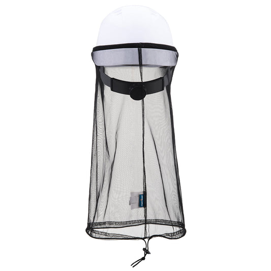 Portwest HA34 Insect Net Helmet Accessory in Black - back view