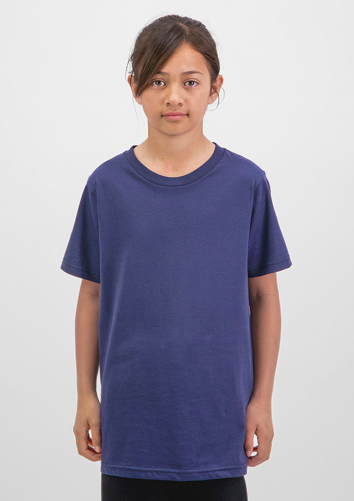 Basis Kids Short Sleeve Tee - X1001K in Ink - model