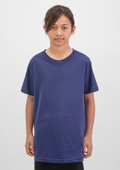 Basis Kids Short Sleeve Tee - X1001K in Ink - model
