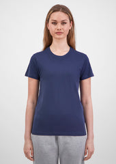 Basis Womens Short Sleeve Tee - X1001W in Ink - model
