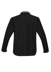 Biz Collection J307M Geneva Mens Jacket in Black/Graphite - back view