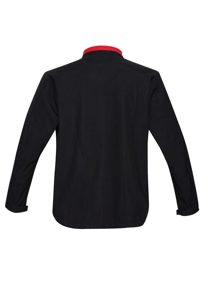 Biz Collection J307M Geneva Mens Jacket in Black/Red - back view