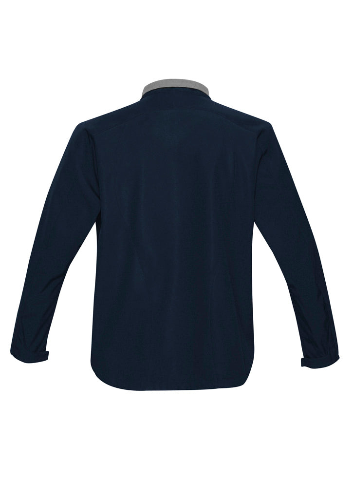 Biz Collection J307M Geneva Mens Jacket in Navy/Graphite - back view