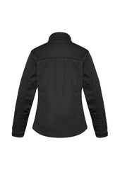 Biz Collection J3825 Softshell Womens Jacket in Black - back view