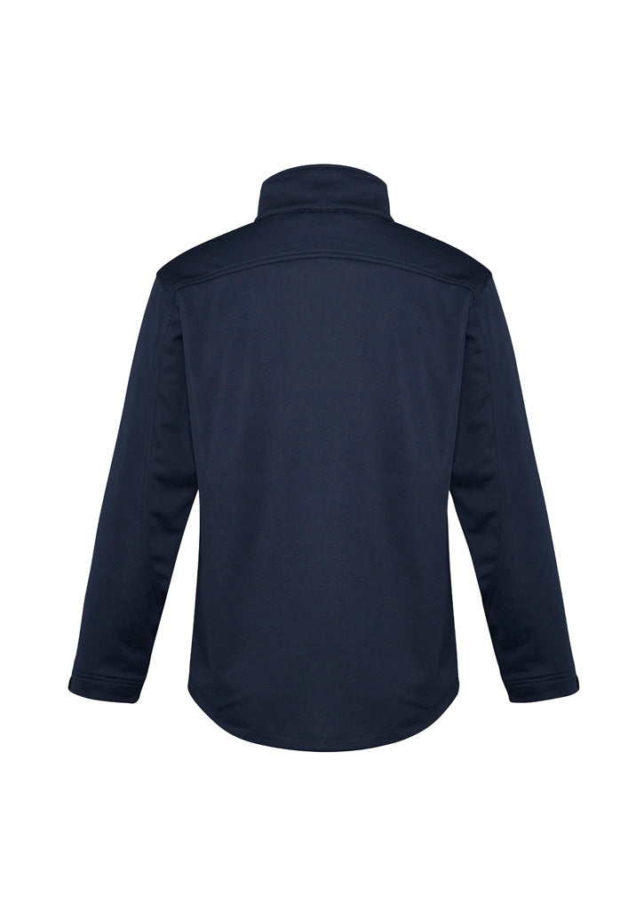 Biz Collection J3880 Softshell Mens Jacket in Navy - back view