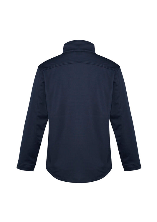 Biz Collection J3880 Softshell Mens Jacket in Navy - back view