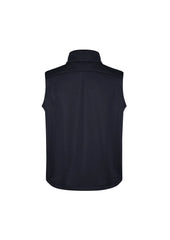 Biz Collection J3881 Softshell Mens Vest in Navy - back view