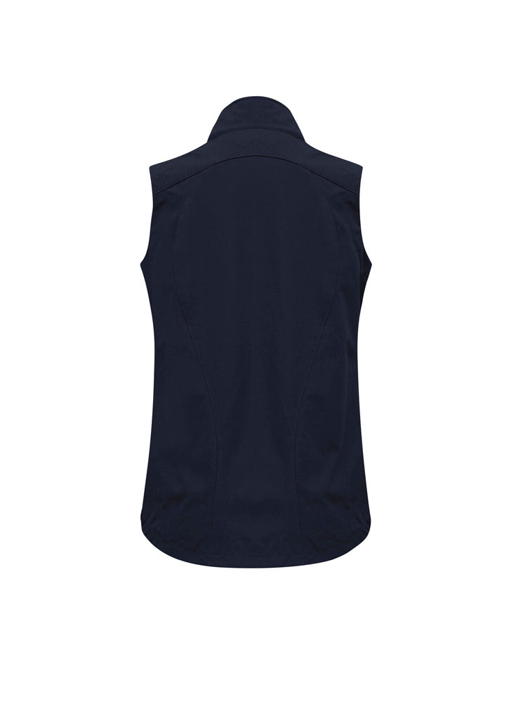 Biz Collection J404L Geneva Womens Vest in Navy/Graphite - back view