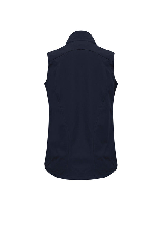 Biz Collection J404L Geneva Womens Vest in Navy/Graphite - back view