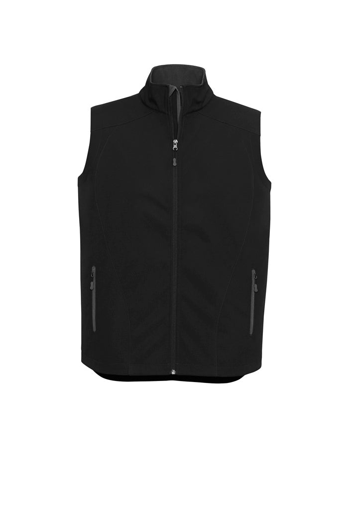 Biz Collection J404M Geneva Mens Vest in Black/Graphite