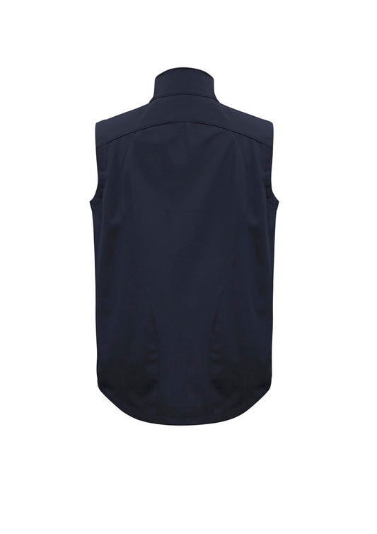 Biz Collection J404M Geneva Mens Vest in Navy/Graphite - back view