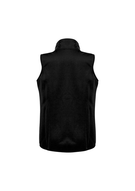 Biz Collection J616L Stealth Womens Vest in Black/Silver - back view