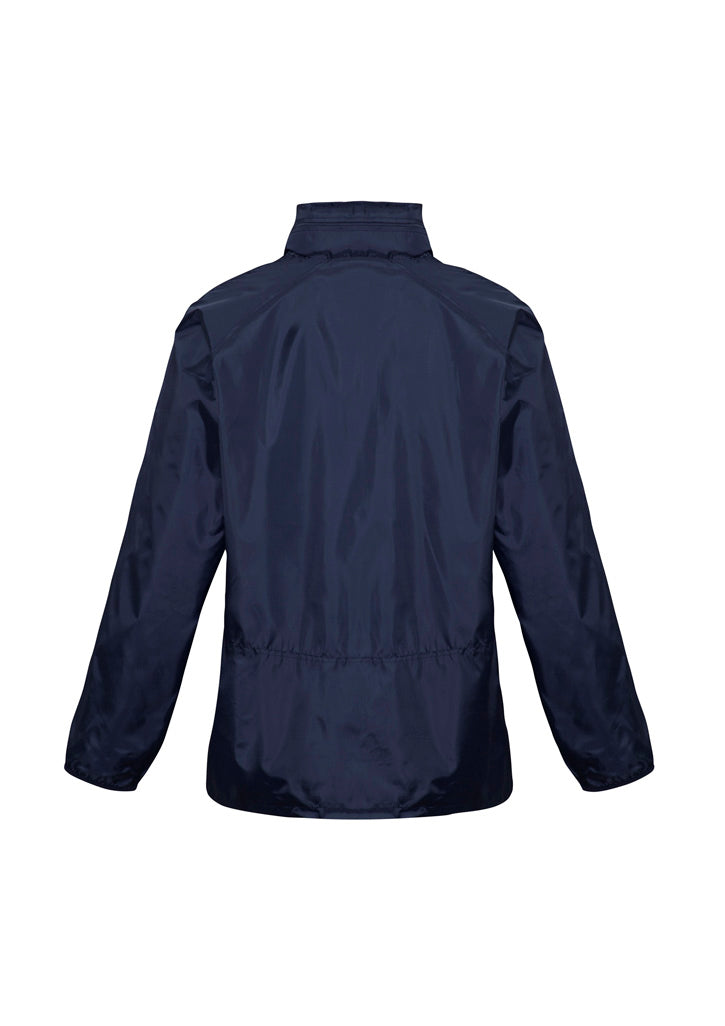 Biz Collection J833 Spinnaker Unisex Jacket in Navy - back view