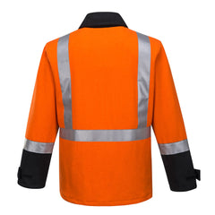 Portwest K8018 Huski FR Bluey Jacket in Orange/Black - back view